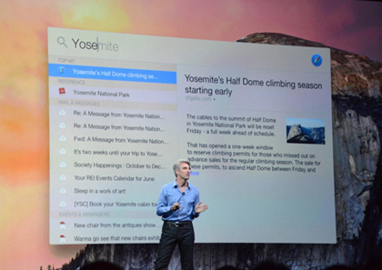 CEO Tim Cook giởi thiệu hệ điều hành OS X Yosemite